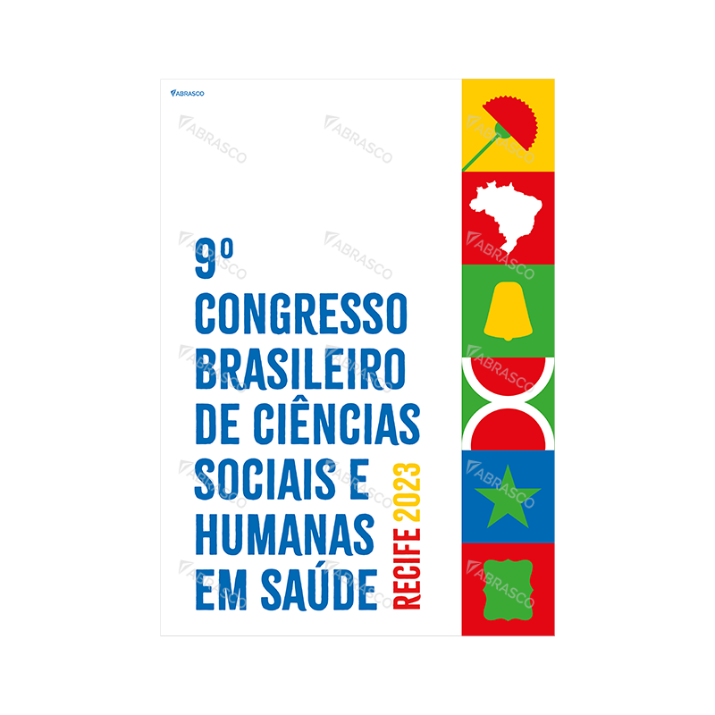 Cartaz: 9° Congresso Brasileiro de Ciências Sociais e Humanas em Saúde (Fundo: Branco)
